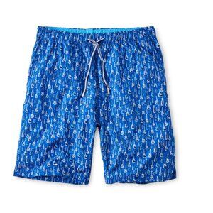 Peter Millar Seaside Guitar Print Swim Trunks | Size S | NWT + Bonus Koozie​